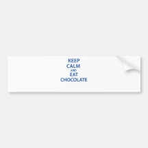 Maintenez calme et mangez du chocolat adhésif pour voiture