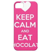 Maintenez calme et mangez du chocolat coque Case-Mate iPhone 5