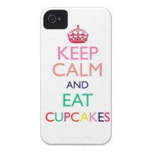 Maintenez calme et mangez la caisse d'IPhone 4 de  Coque iPhone 4 Case-Mate