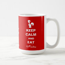 Maintenez calme et mangez la tasse de Natas
