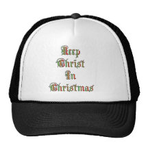 Maintenez le Christ dans Noël Casquettes De Camionneur