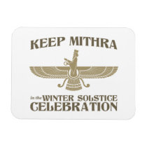 Maintenez Mithra dans la célébration de solstice d magnets