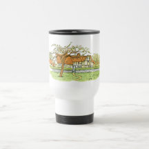 Maison de pays tasse à café