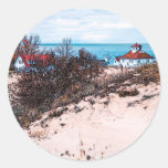 Maison de plage autocollant