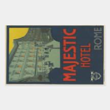 Majectic Hotel Rome Autocollant Rectangulaire