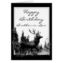 Mâle vintage de beau-frère de joyeux anniversaire, carte de vœux