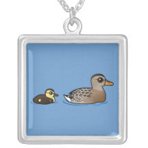 Mallard et caneton pendentif