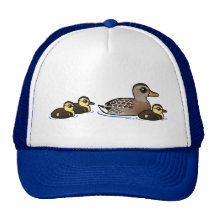 Mallard et trois canetons casquettes de camionneur