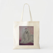Maltees Bolsa Canvas Tas