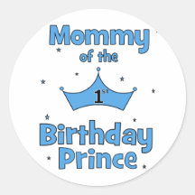 Mama van de 1st Prins van de Verjaardag! Sticker