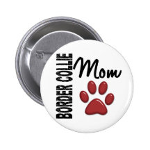 Maman 2 de border collie badge avec épingle