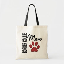 Maman 2 de border collie sac en toile