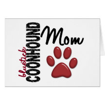 Maman 2 de Coonhound de Bluetick Cartes De Vœux