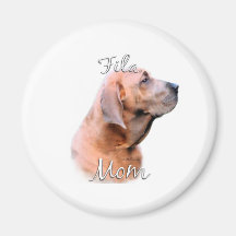 Maman 2 de Fila Brasileiro Magnets Pour Réfrigérateur