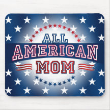 Maman cent pour cent américaine Mousepad Tapis De Souris