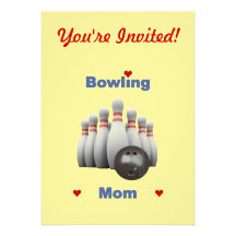 Maman de bowling faire-parts