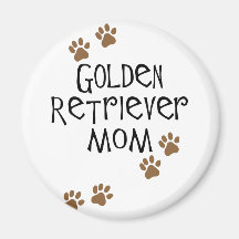 Maman de golden retriever magnets pour réfrigérateur