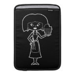 Maman de petit gâteau avec le contour blanc poches macbook