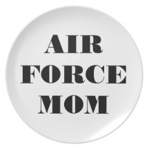 Maman fière de l'Armée de l'Air de plat Assiettes