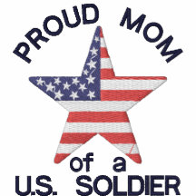 Maman fière d'un soldat des USA Polos Avec Broderie