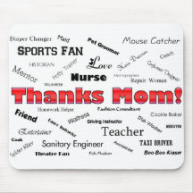 Maman merci ! tapis de souris