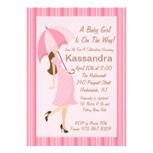Maman moderne de fille à être invitation de baby s