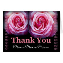 MAMMA - het Huwelijk dankt u met Roze Rozen en Kan Kaarten