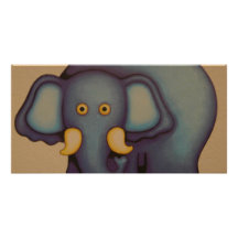 mamma olifant foto wenskaarten