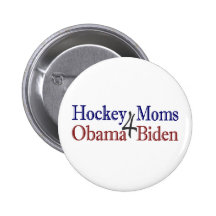 Mamma's 4 Obama Biden van het hockey Speldbutton