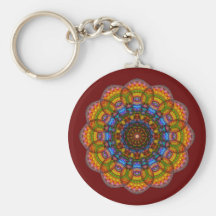 Mandala de 12 yeux porte-clefs