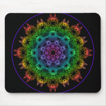 Mandala Mousepad d'arc-en-ciel Tapis De Souris