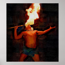Mangeur de feu poster