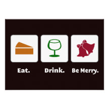 Mangez. Boisson. Soyez joyeux. Invitations