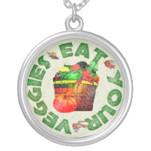 Mangez de votre légume pendentif personnalisé