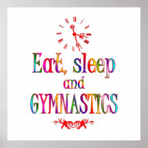 Mangez, dormez gymnastique posters