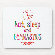 Mangez, dormez gymnastique tapis de souris