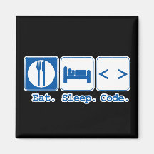 mangez le code de sommeil (le HTML) Magnets