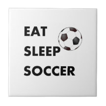 Mangez le football de sommeil carreau en céramique