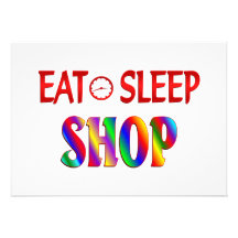 Mangez le magasin de sommeil invitations