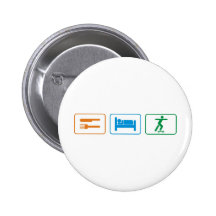 mangez le panneau de patin de sommeil badge