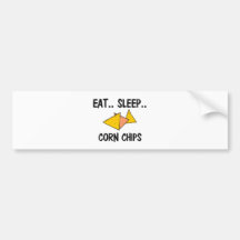 Mangez les PUCES de MAÏS de sommeil Autocollants Pour Voiture
