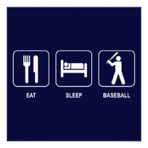 Mangez l'invitation de base-ball de sommeil