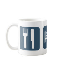 Mangez. Sommeil. Androïde Tasse À Café