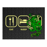 Mangez - sommeil - la carte postale de Cthulhu