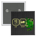 Mangez - sommeil - le bouton de Cthulhu Badges Avec Agrafe
