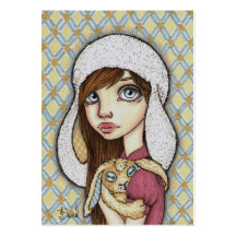 Manie de lapin modèles de cartes de visite