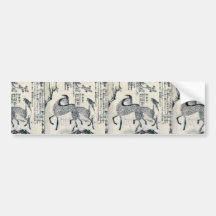 Mannetje en vrouw mus door Tachibana, Morikuni Uki Bumperstickers