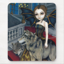 Manoir" Mousepad "de loup Tapis De Souris
