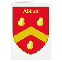 Manteau d'Abbott des bras/de crête de famille cartes