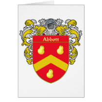 Manteau d'Abbott des bras (enveloppés) cartes